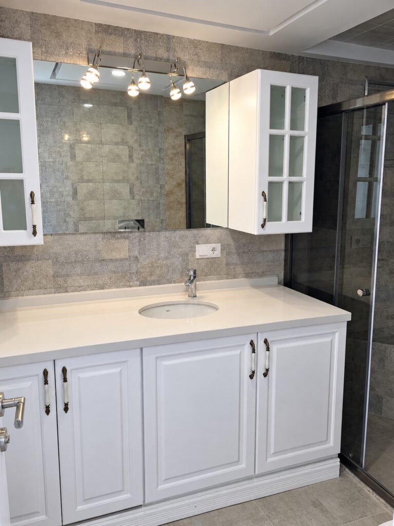 Beylikdüzü Hilton Lavabo Tezgah Komple Banyo Projemiz — Beylikdüzü İstanbul